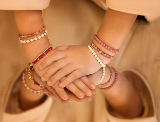 Mauve Beaded Bracelet