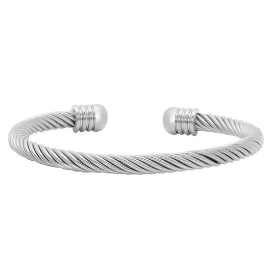 Open Ribbed Bangle