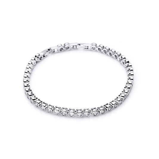 Bezel Tennis Bracelet
