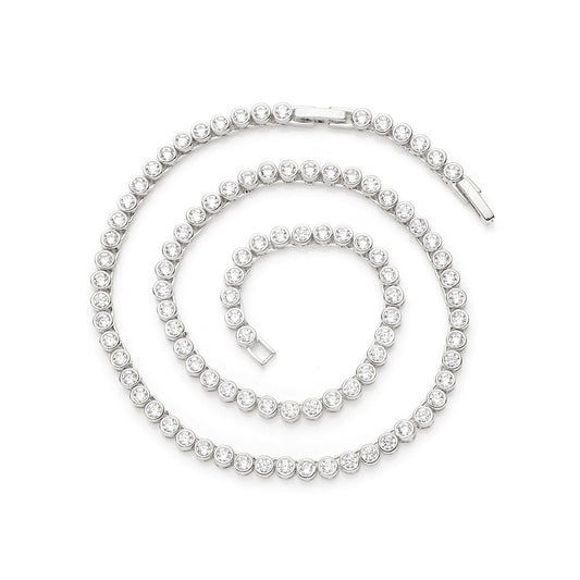 Bezel Tennis Necklace