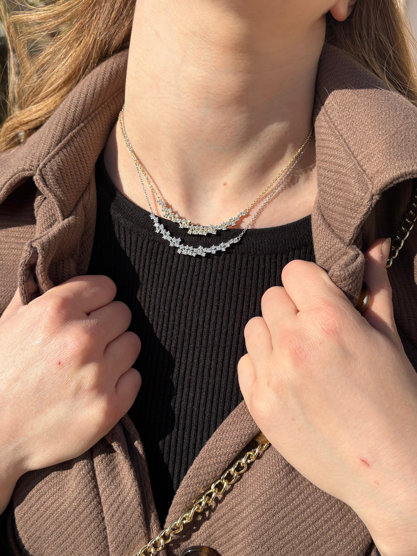 Diamond Cluster Necklace