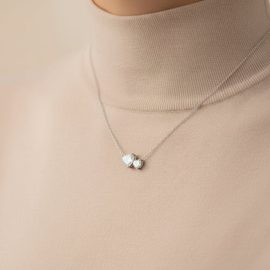 Double Heart Necklace