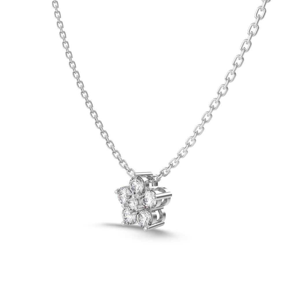 Flower Solitaire Necklace