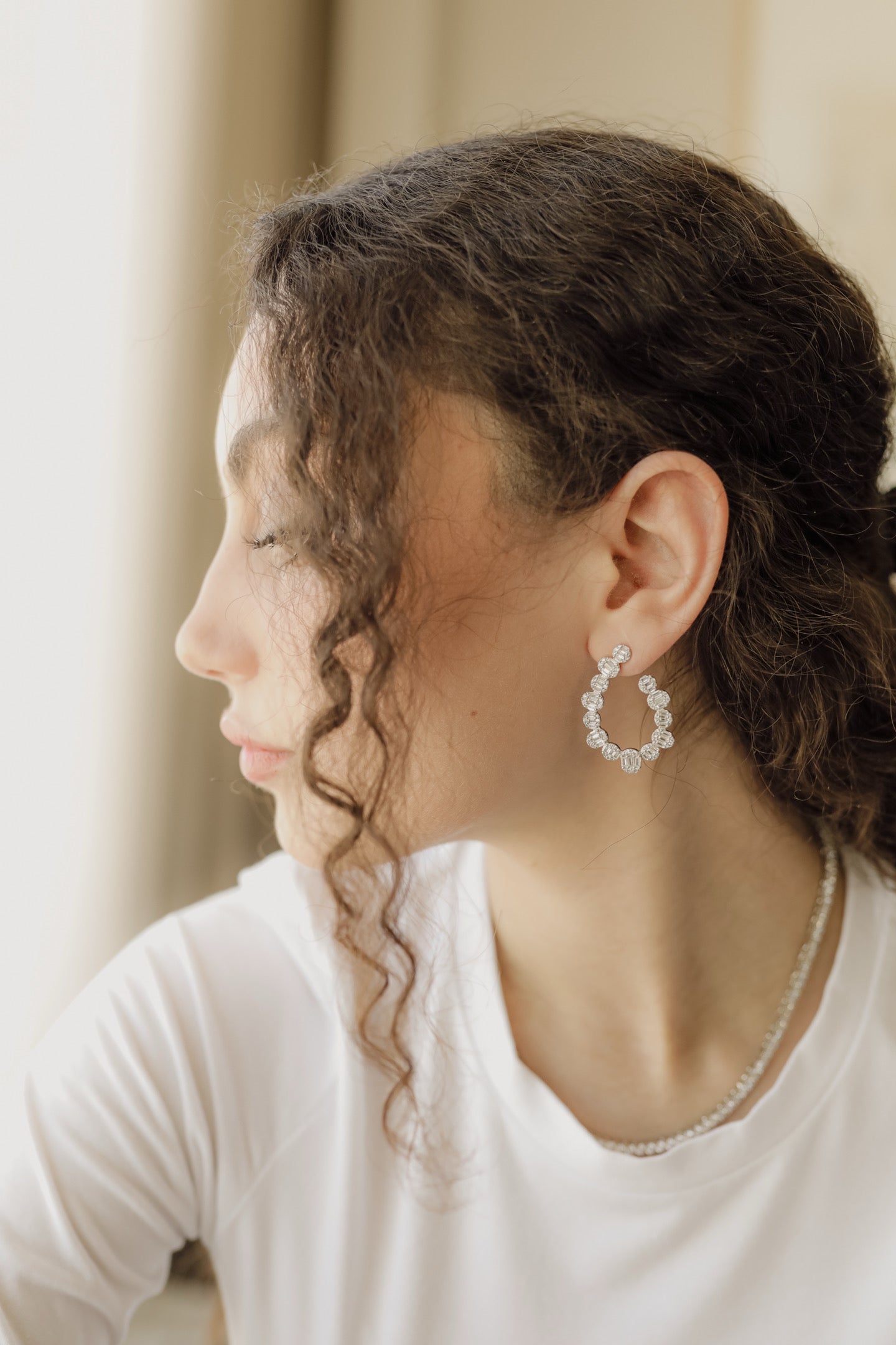 Pave Teardrop