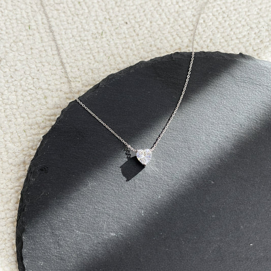 Heart Solitaire Necklace