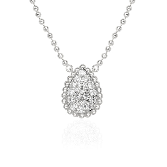 Luxe Beaded Pear Necklace