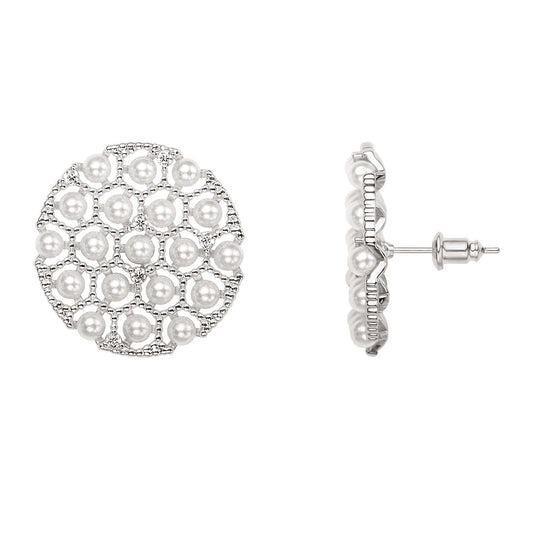 Pearl Disc Studs
