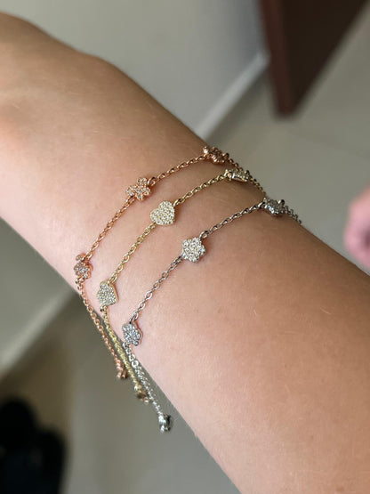 Pave Heart Bracelet