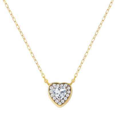 The Lueur Necklace - Bezel Heart