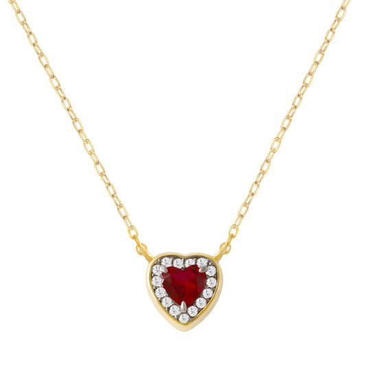 The Lueur Necklace - Bezel Heart