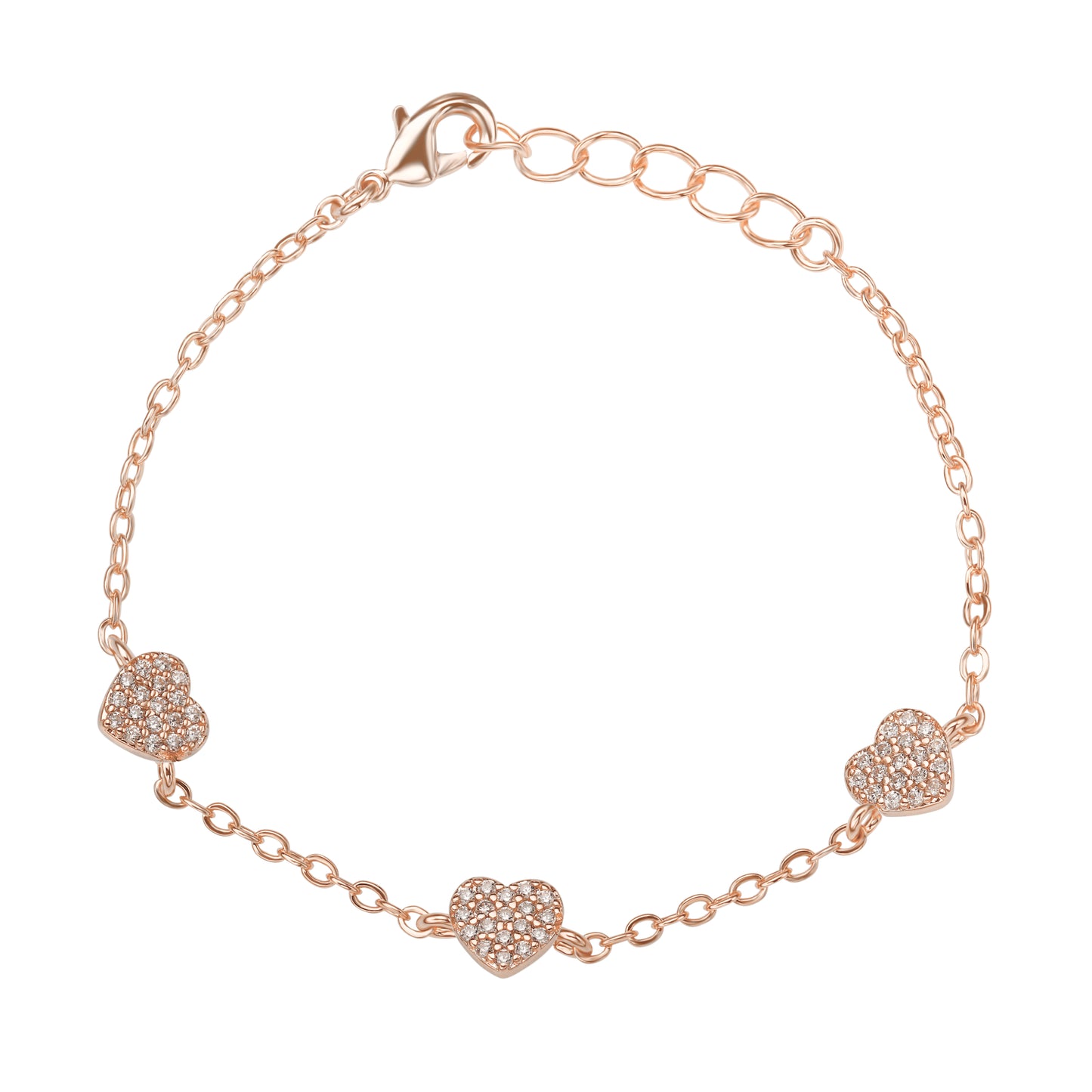 Pave Heart Bracelet