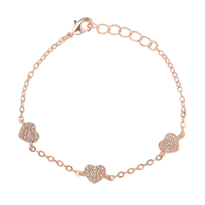 Pave Heart Bracelet