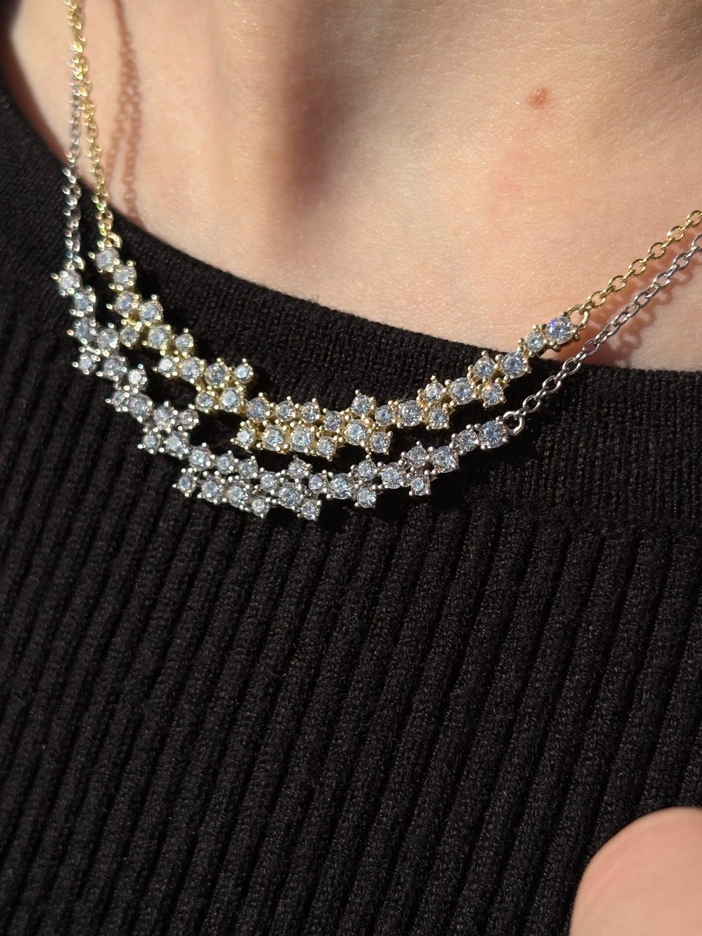 Diamond Cluster Necklace