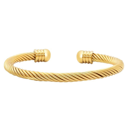 Open Ribbed Bangle