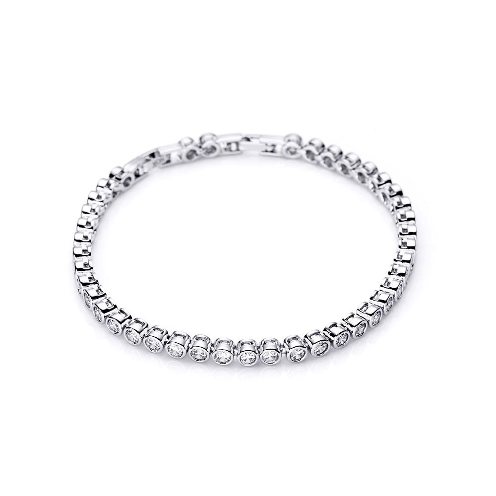 Bezel Tennis Bracelet