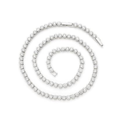 Bezel Tennis Necklace