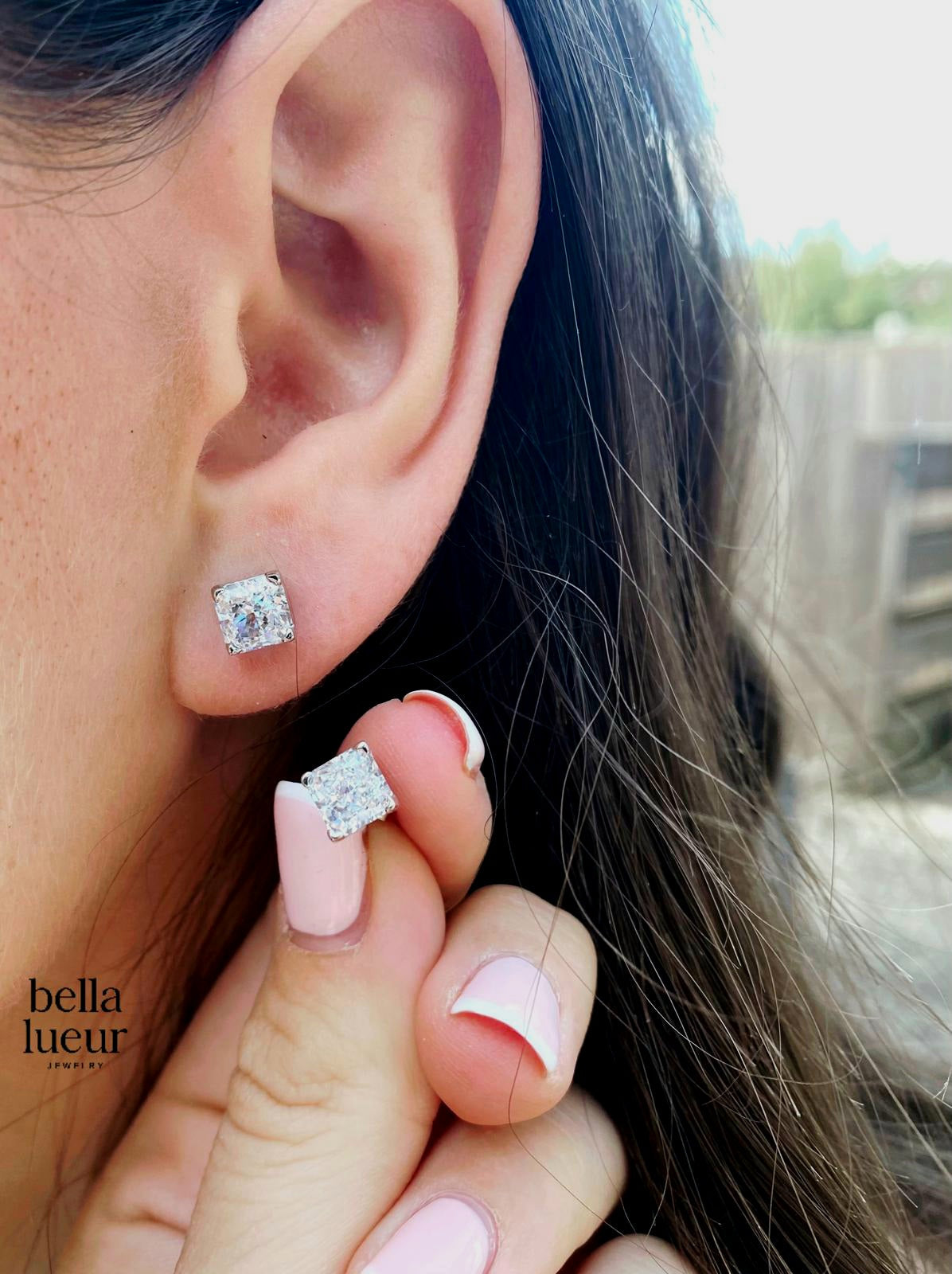 Princess Solitaire Studs