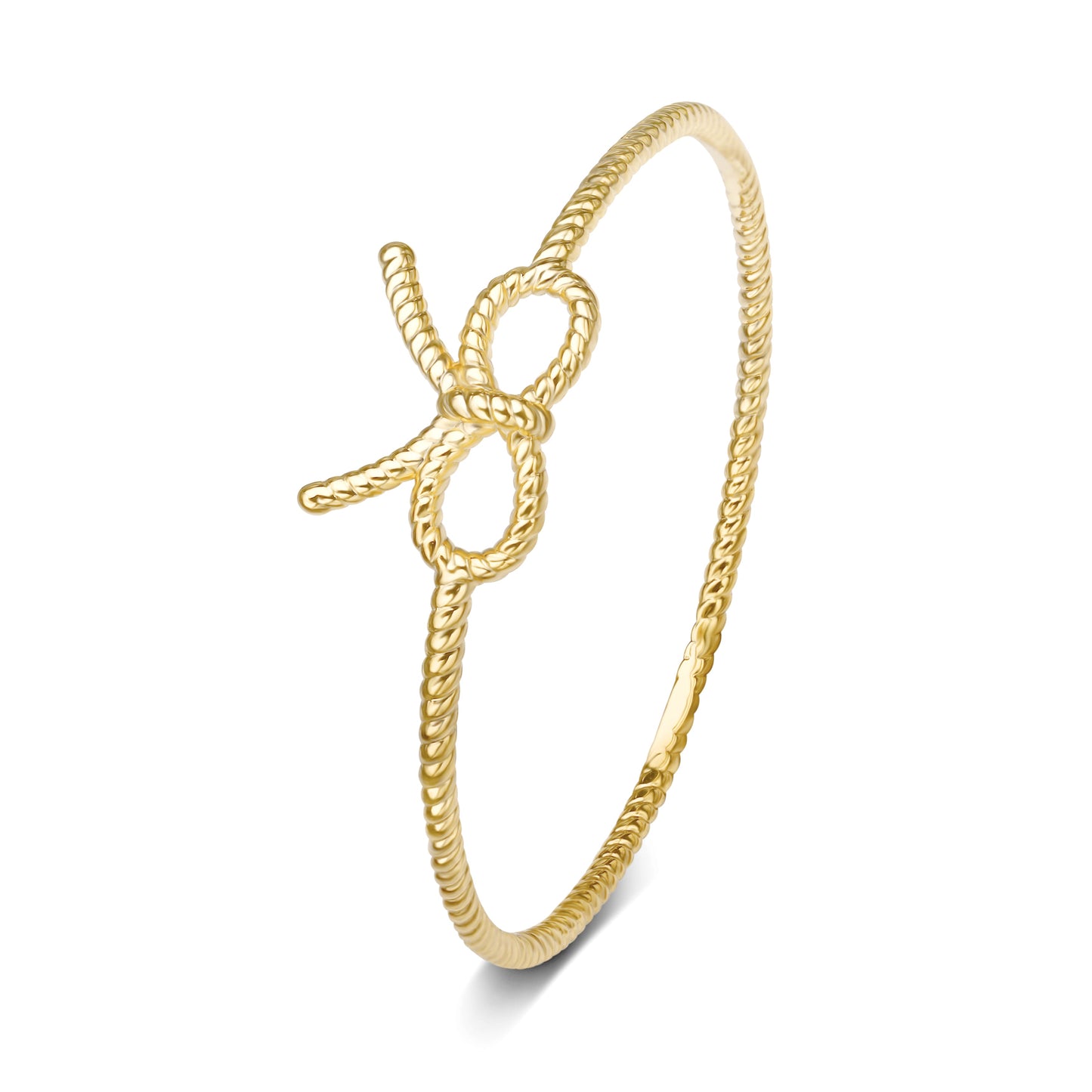 Gold Bow Bangle