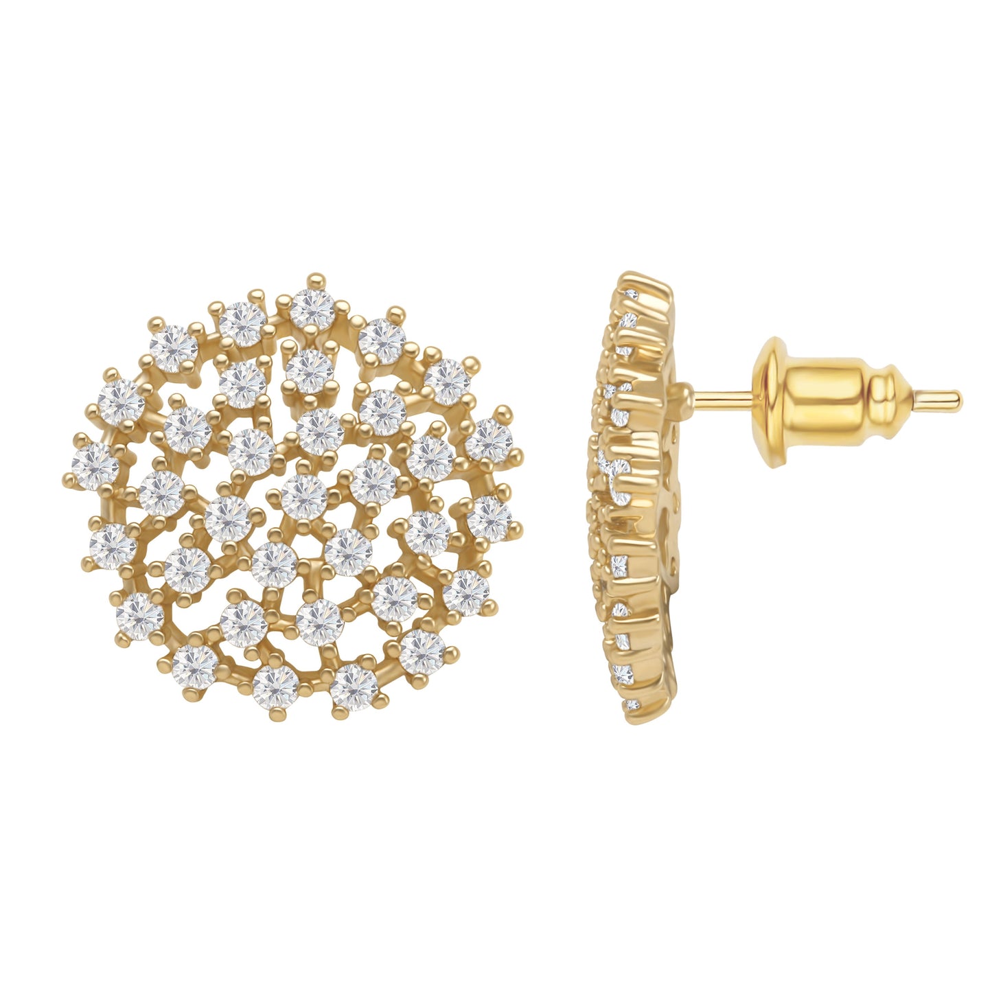 Circle Cluster Studs