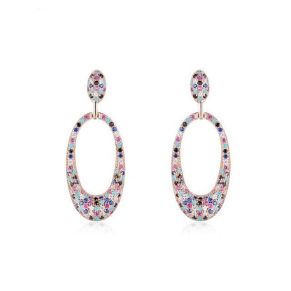Colorful Pave Earrings