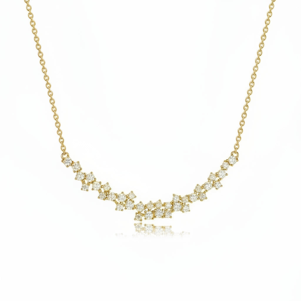 Diamond Cluster Necklace