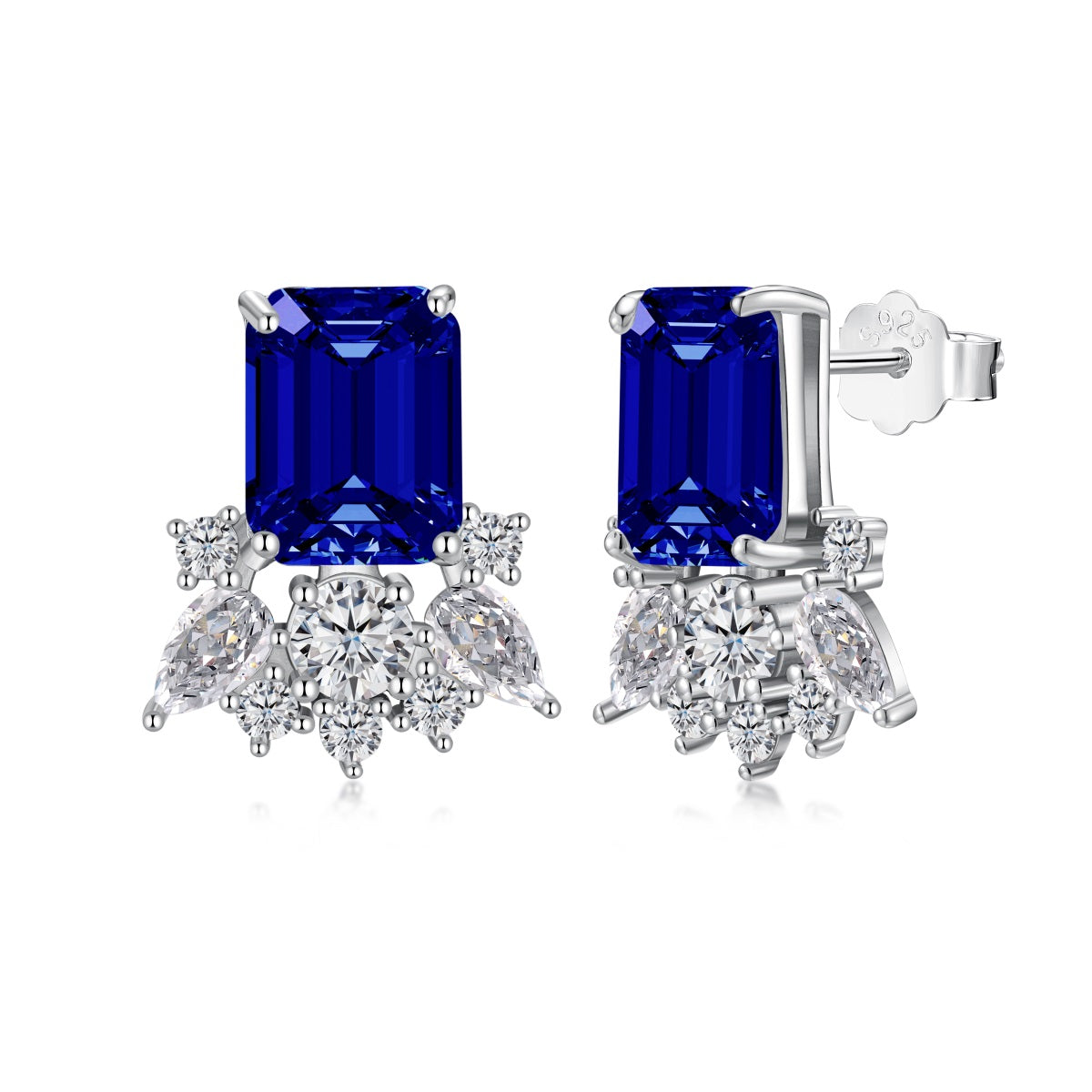 Sapphire Blossom Studs