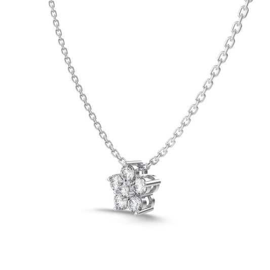 Flower Solitaire Necklace