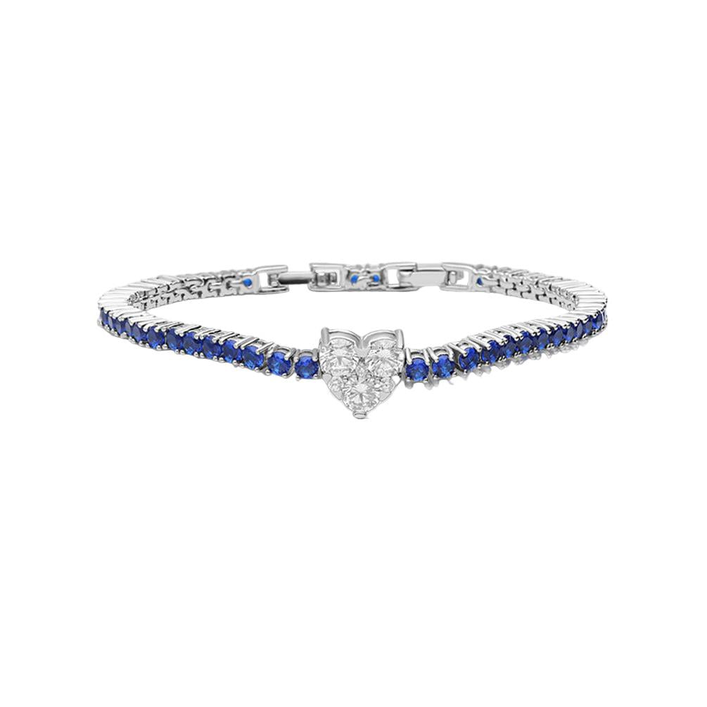 Heart Tennis Bracelet