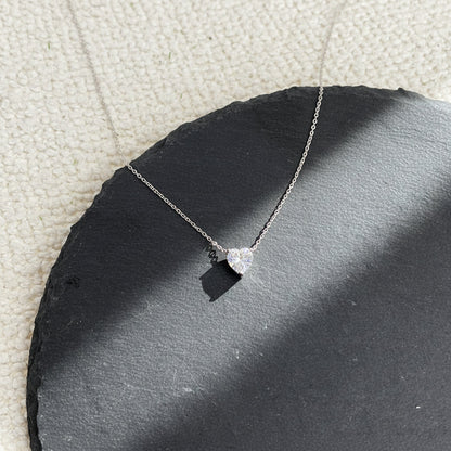 Heart Solitaire Necklace