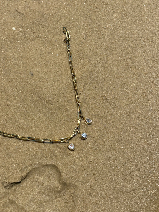 Heart Charm in 18k gold plating - Bella Lueur, additional view