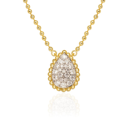 Luxe Beaded Pear Necklace