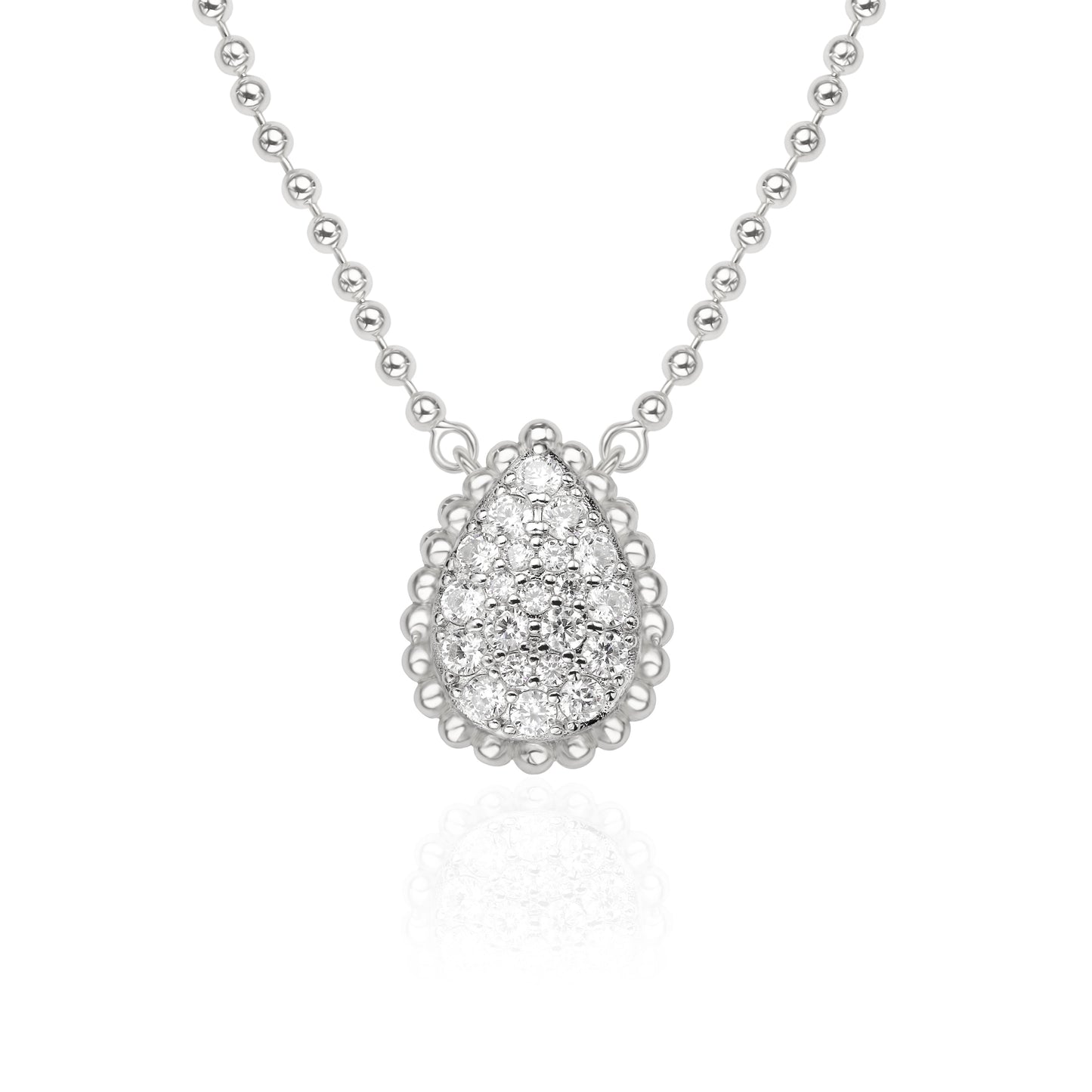 Luxe Beaded Pear Necklace