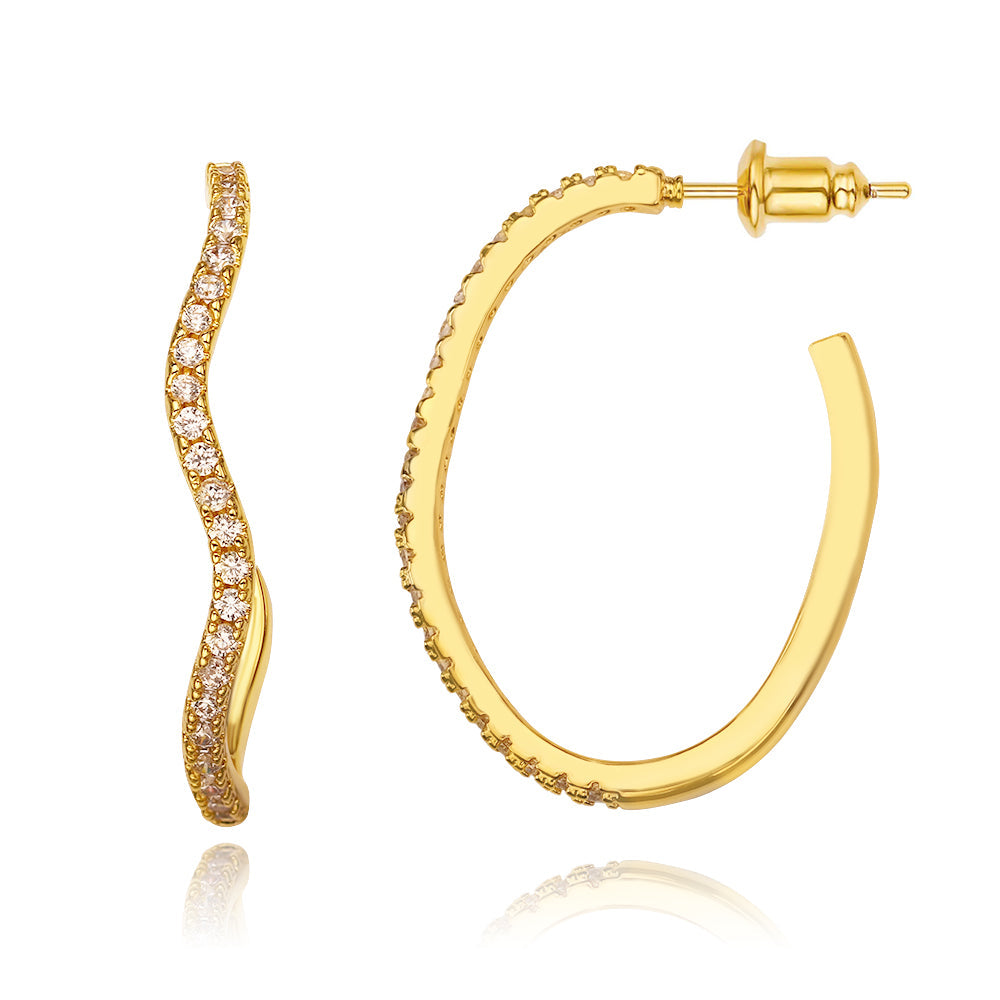 Luxe Wave Hoops