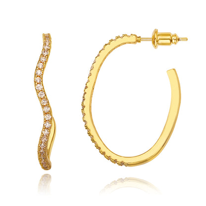 Luxe Wave Hoops