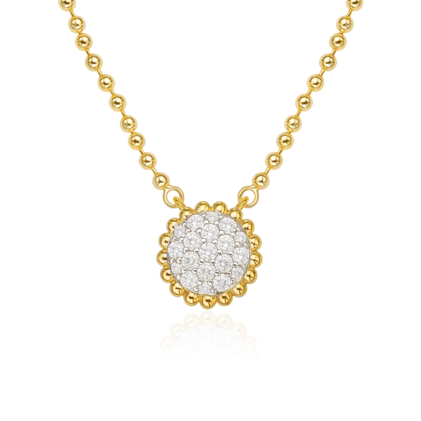 Luxe Beaded Round Necklace