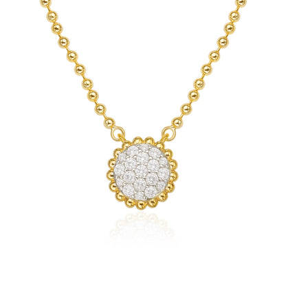 Luxe Beaded Round Necklace