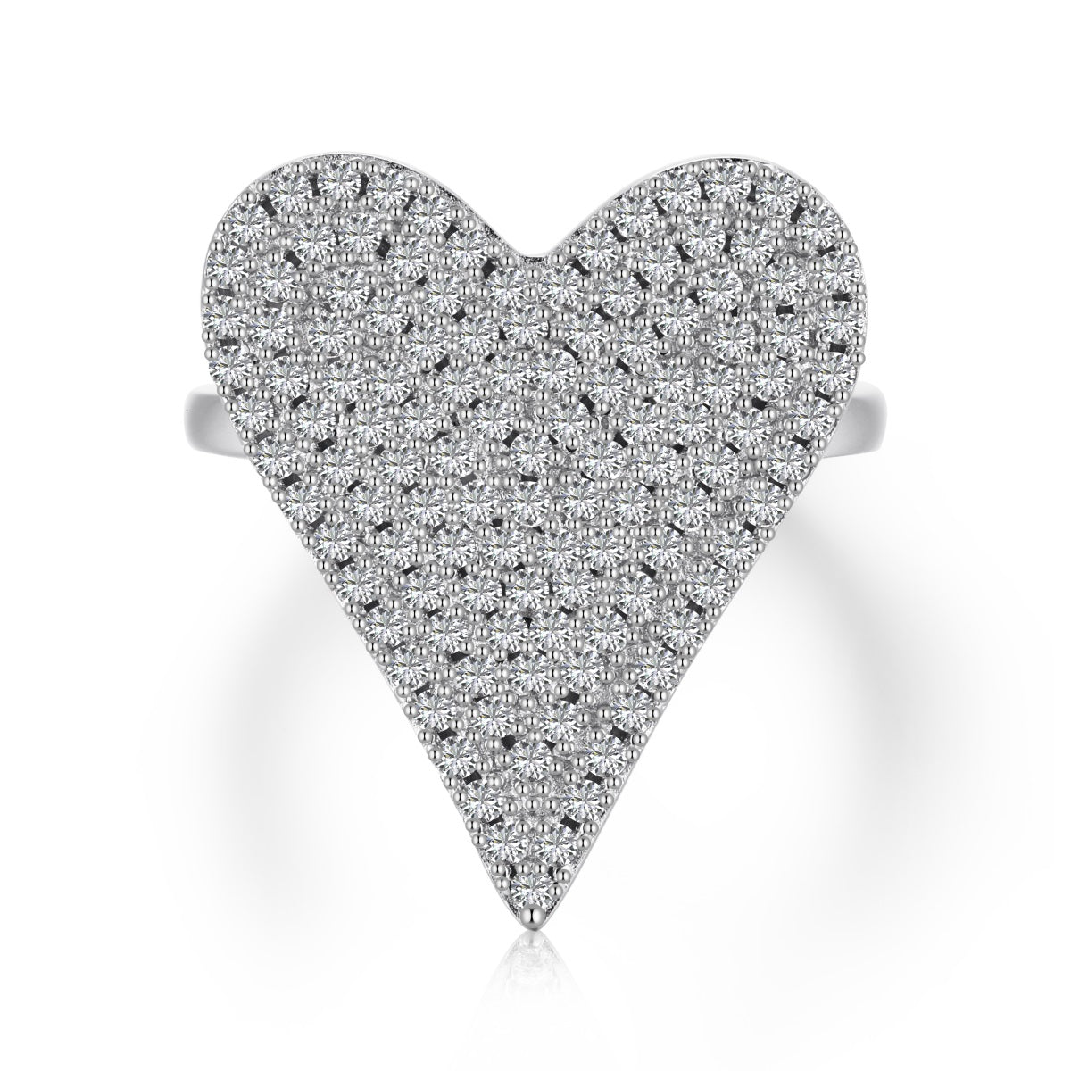 Pave Heart Ring