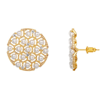 Pearl Disc Studs