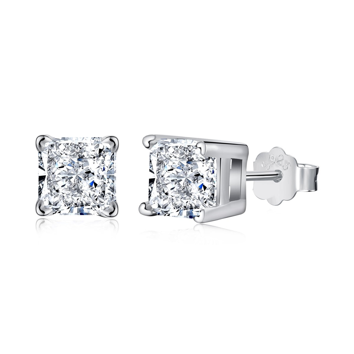 Princess Solitaire Studs