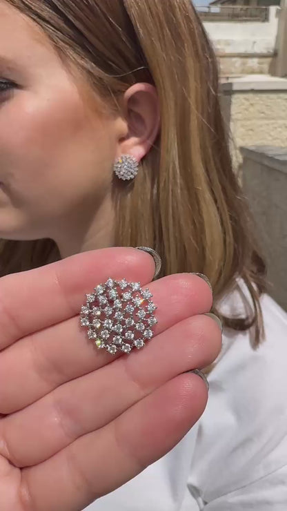 Circle Cluster Studs